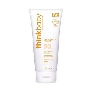 NEW Large thinkbaby Mineral Sunscreen Lotion SPF 50 - 6 fl oz